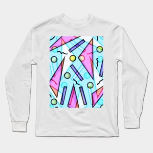 80s Pattern Long Sleeve T-Shirt